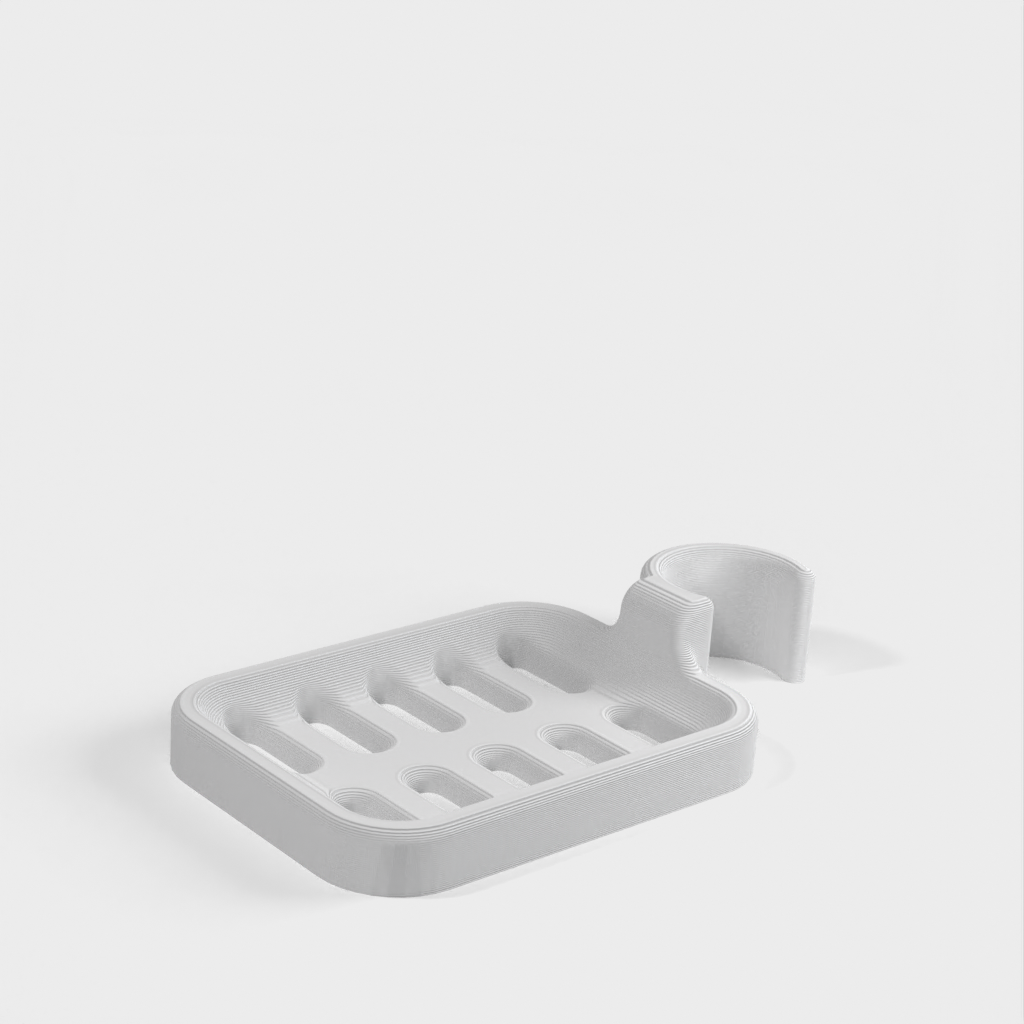 Sikker og Justerbar Sæbeholder til Brusestang