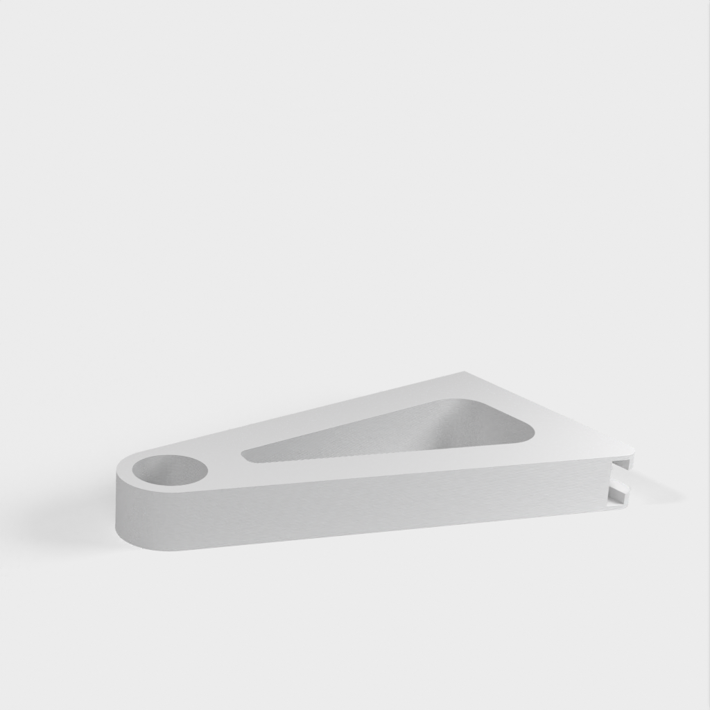 Vægmonteringsbeslag med Blind Mount Cleat til 28mm Gardinstang (Ikea)