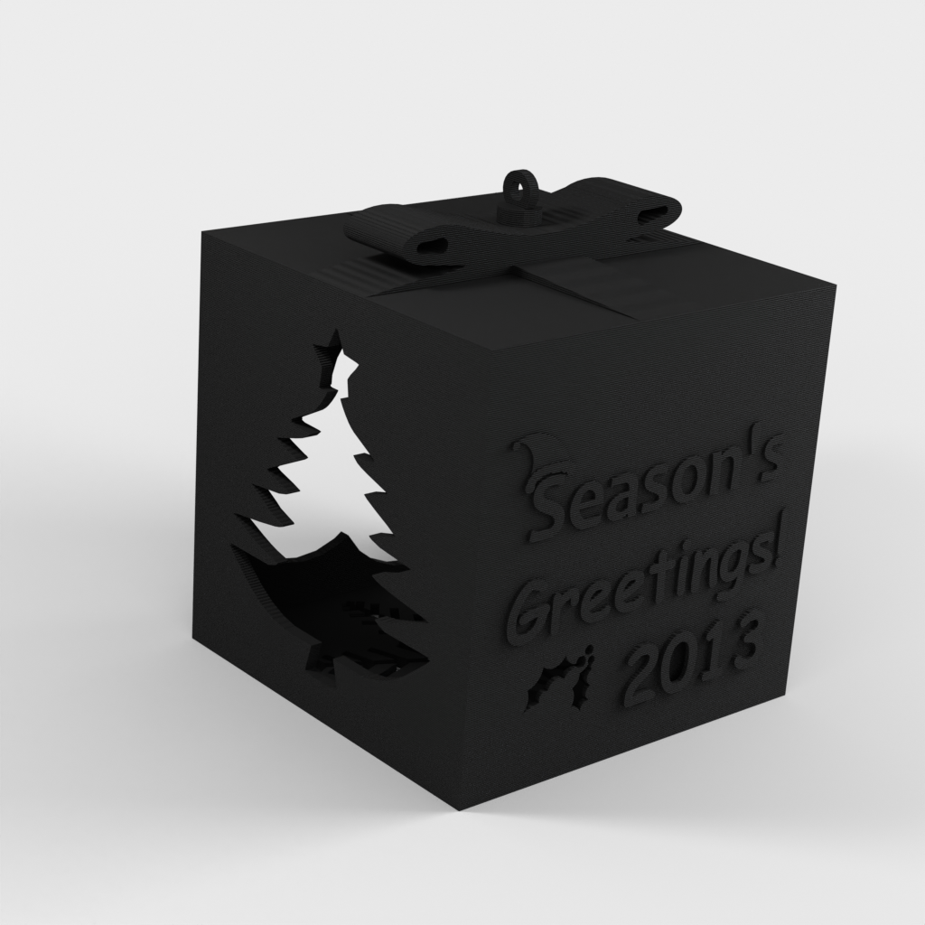 2013 Season's Greetings Ornament til MyMiniFactory.com konkurrence