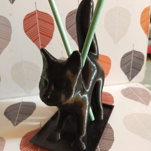 Katteformet Røgelses- og Parfumestikholder til Halloween