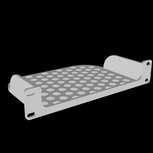 10-tommer Rack Mount Hylde
