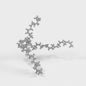 Triacylglycerol Molekylmodel i Atomær Skala