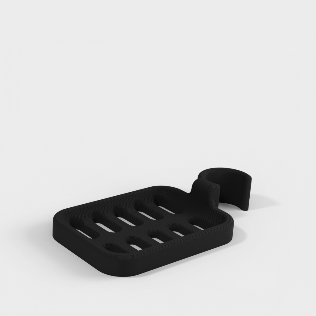 Sikker og Justerbar Sæbeholder til Brusestang