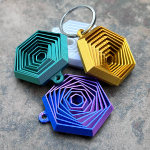 Hexagon Fidget Nøglering
