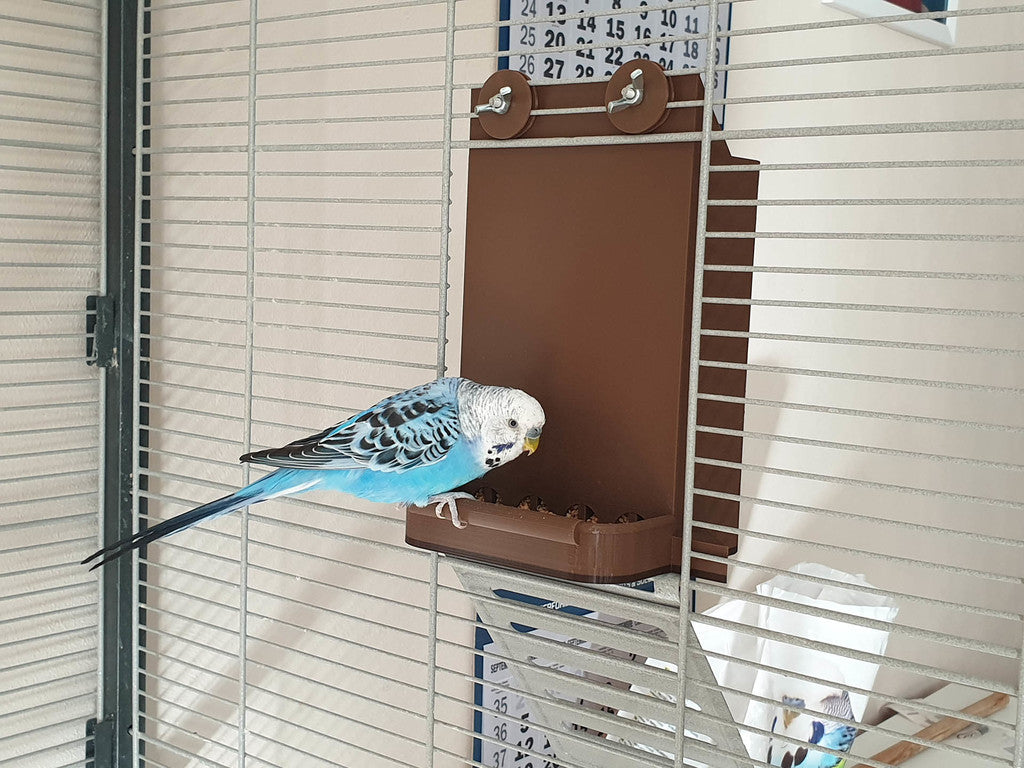 Foderautomat til Montana Paradiso fuglebure