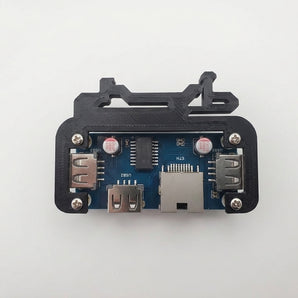 Vertikalt DIN Skinnebeslag til Raspberry Pi Zero og Zero 2 W