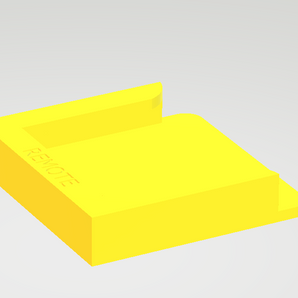 Fjernbetjening Holder med Mål: 49mm x 56.5mm x 7.5mm