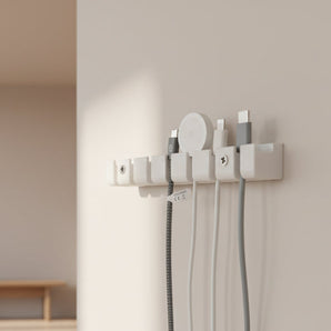USB-kabelholder og -organizer til 7 kabler