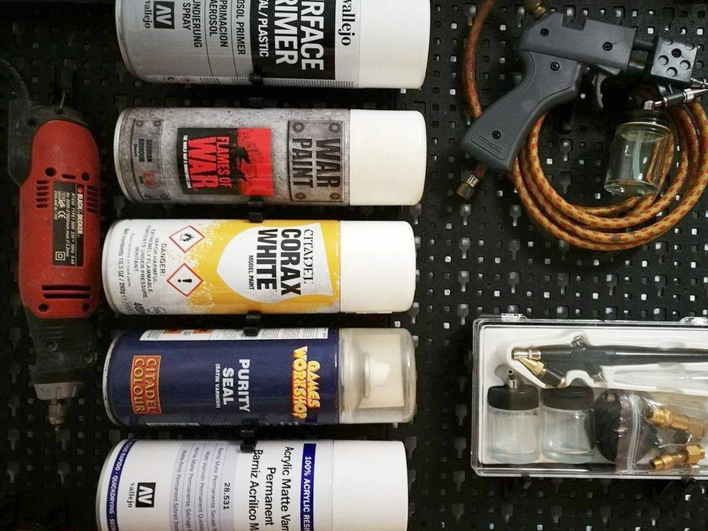Spraydåseholdere til Lidl's Powerfix-værktøjsvæg (Horisontal Fast)
