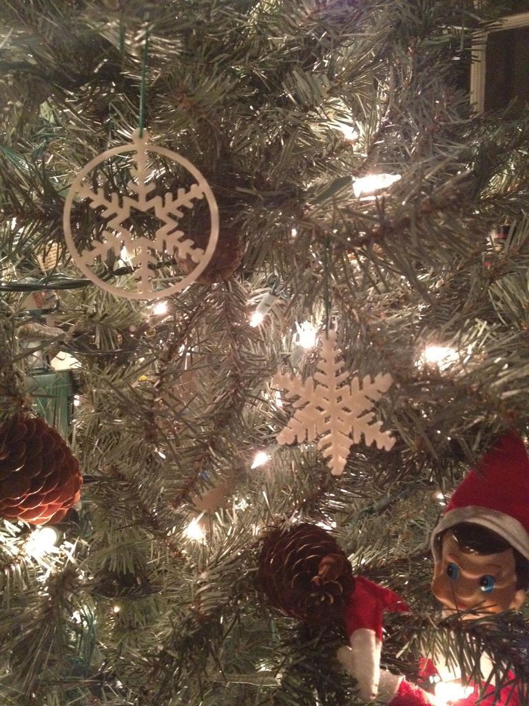 6-punkts Snedflage Ornament til Jul