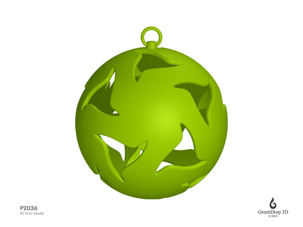 Christmas Baubles - P2036 fra Greendrop3D
