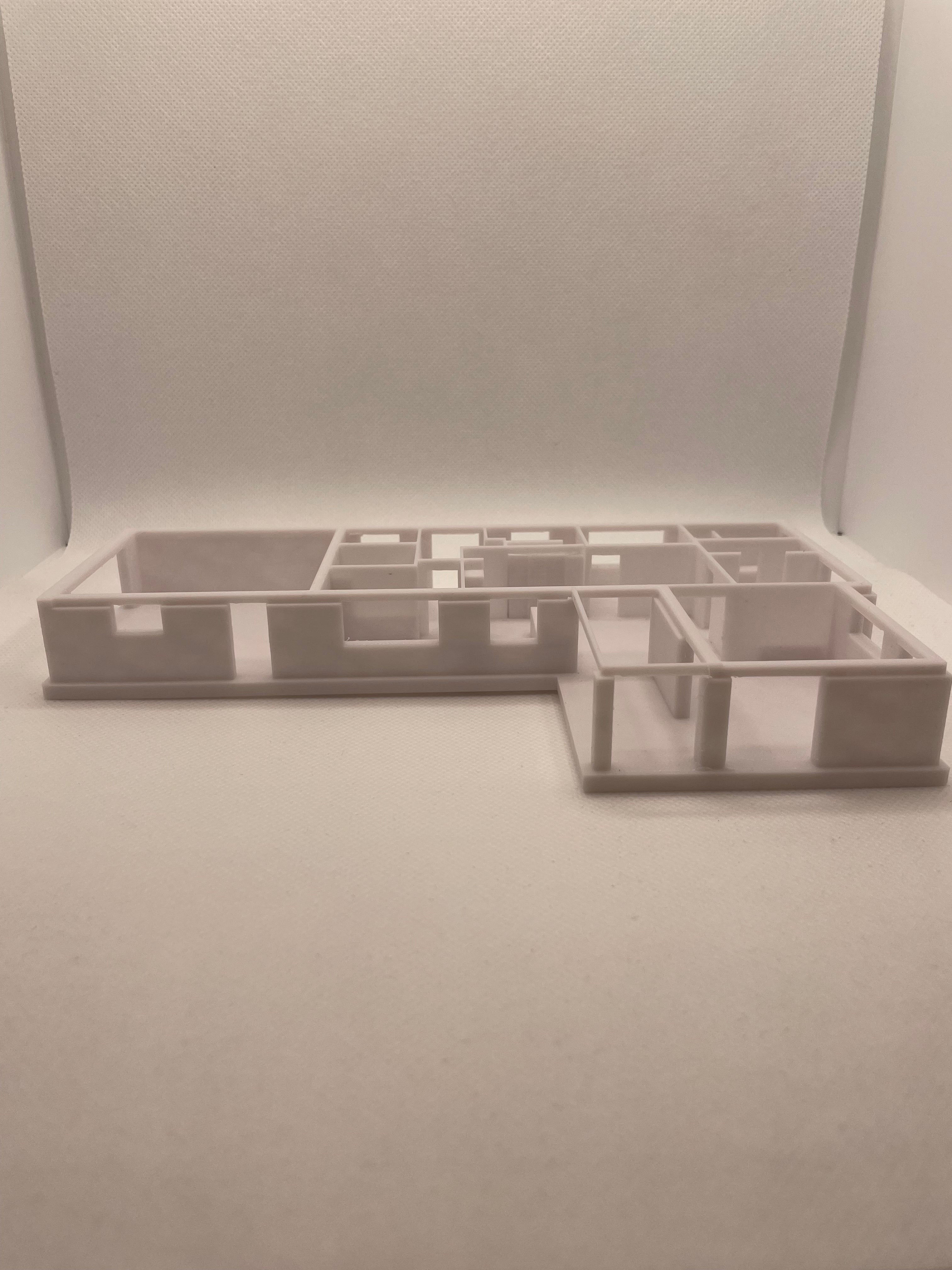 3D Printet hus fra plantegning