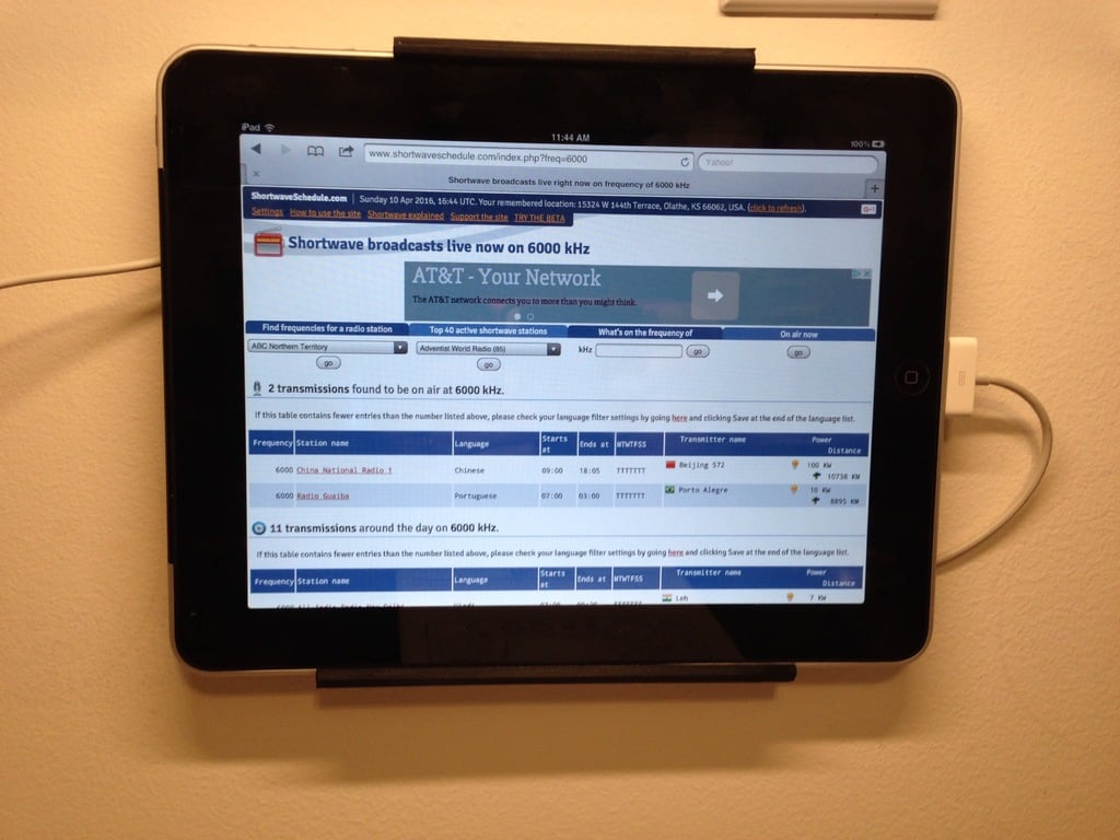 Original iPad Vægmonteret Holder
