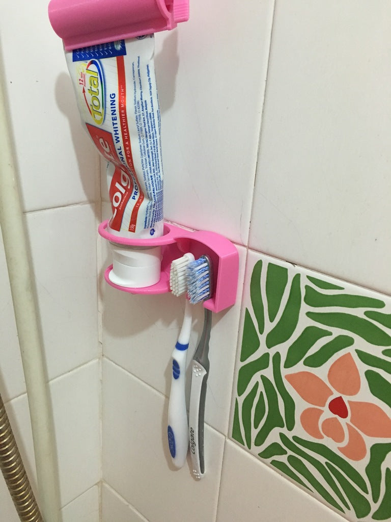 Tandbørsteholder til Toiletartikler med Forlænget Design til Tandpasta