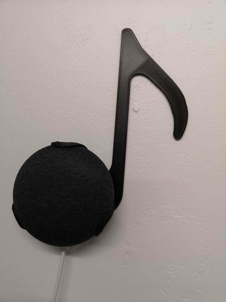 Google Home Mini vægholder med musiknote