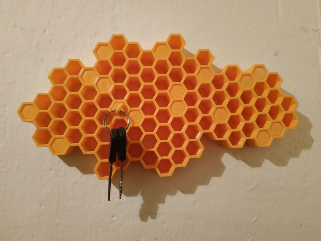 Honeycomb nøgleorganisator til vægmontering