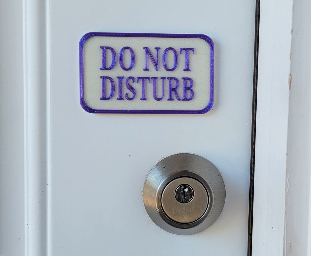 Magnetisk "Do Not Disturb" skilt til døre