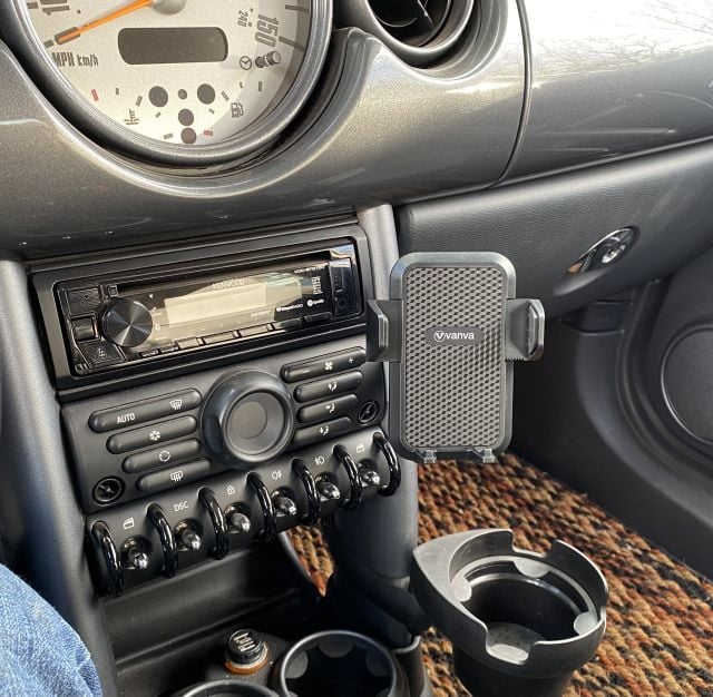 Mini Cooper R50, R52, R53 biltelefonholder med kuglemontering