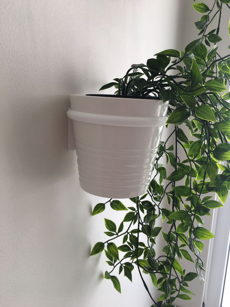 Vægmonteret plantepotteholder til IKEA "Muskot" 12cm