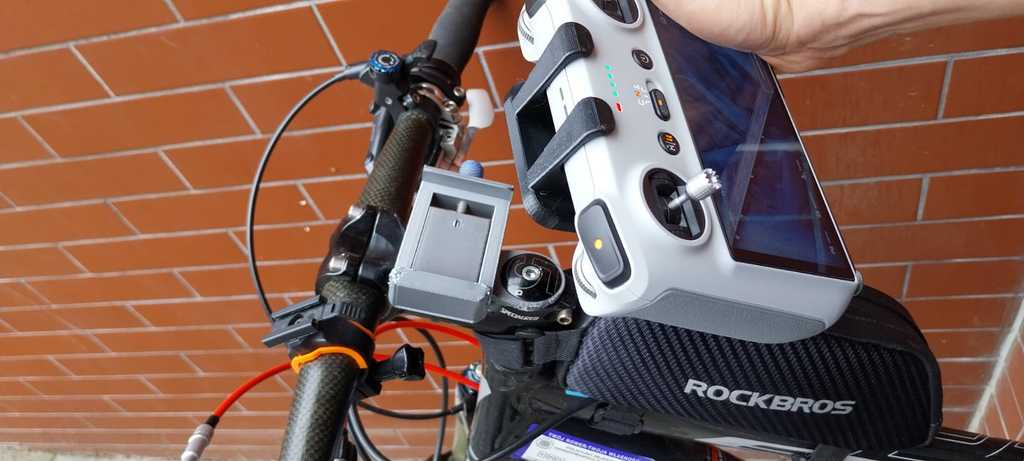 DJI RC Controller Holder til Mini 3 PRO til MTB eller Racer Cykel med Gopro Quadlock Monteringsmulighed