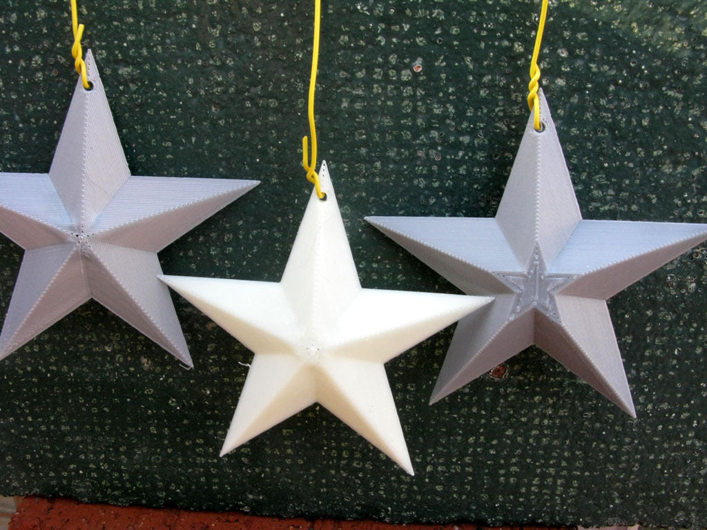 Stjerne Ornamenter lavet fra Pentagrammer