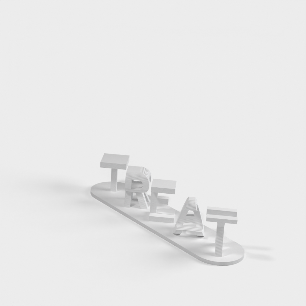 3D Ambigram Bogstaver Illusion Skræddersyet Display Stativ