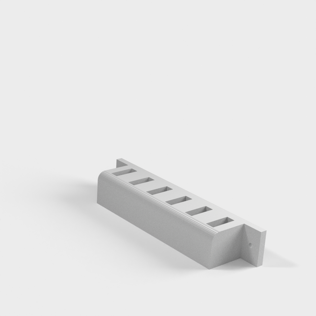 USB Rack til 6 USB-sticks med monteringsmulighed på skrivebord eller væg