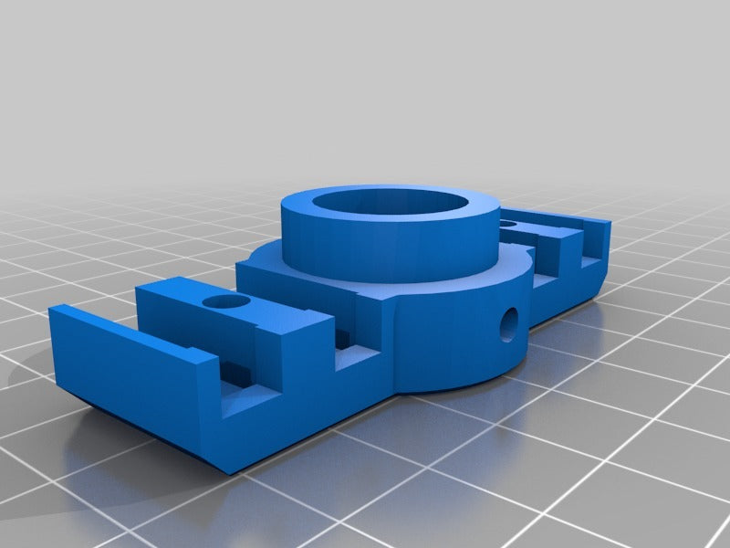 German RepRap NEO E3D V6 Mount med Integreret Stik og Kabelhåndtering