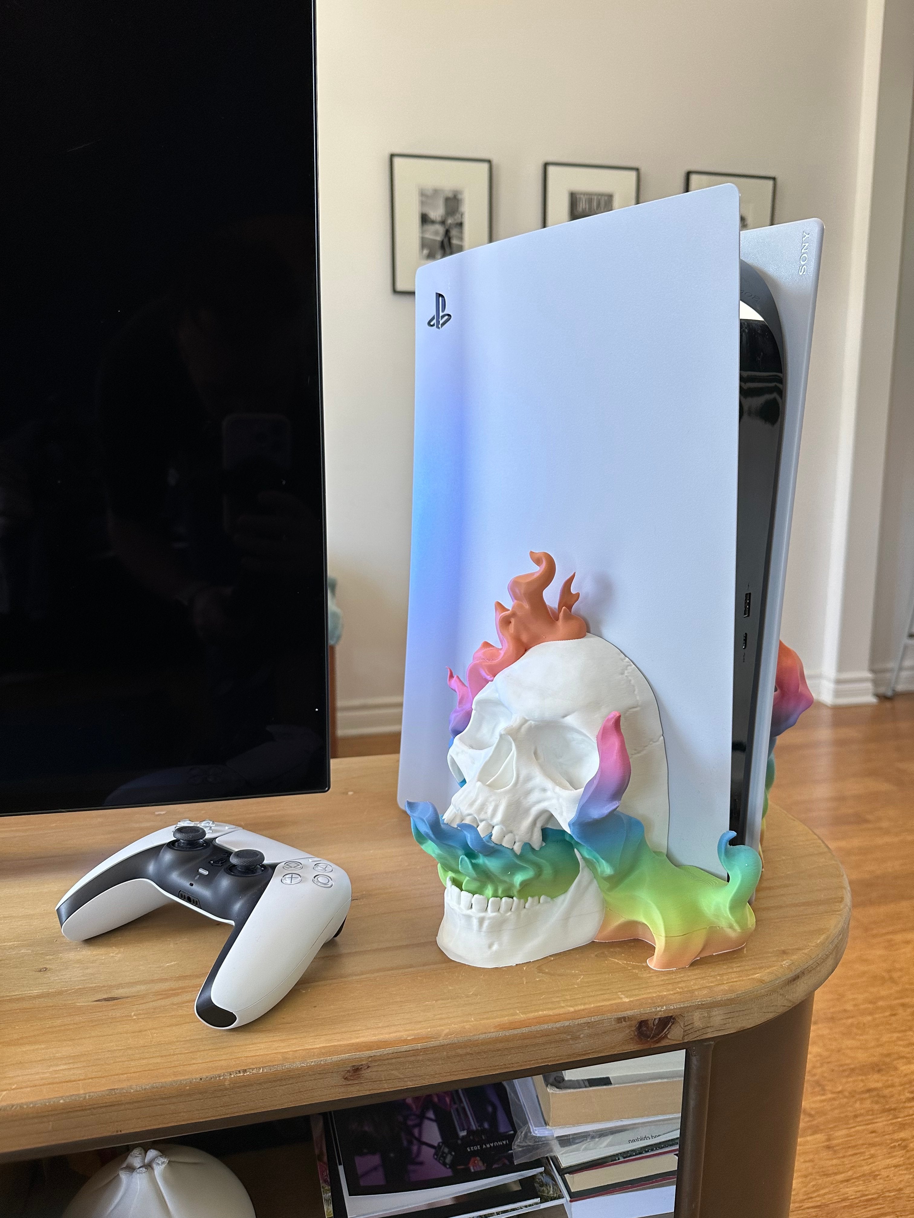 Unik Skull Stand til PlayStation 5 Disc Edition