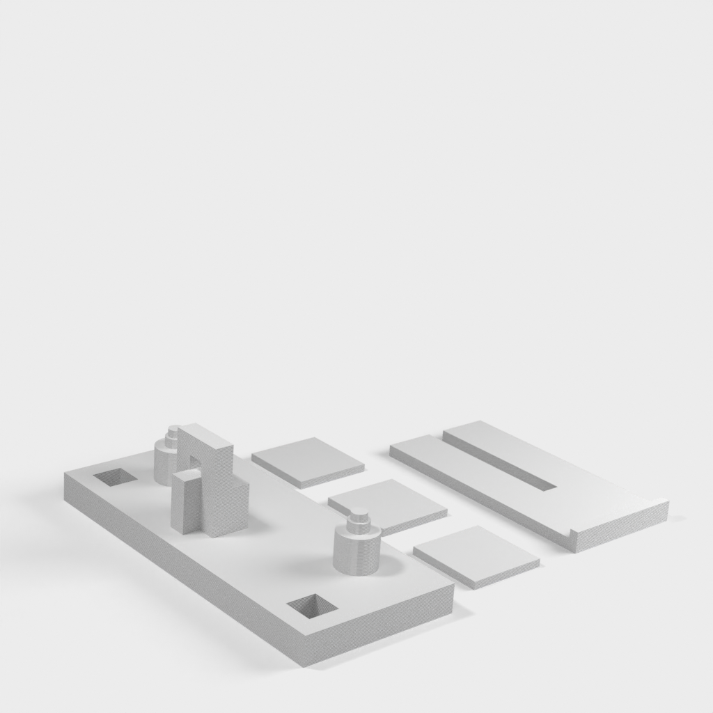 3D-printbar Arduino Mega 2560 R3 monteringsplade med valgfrit cover