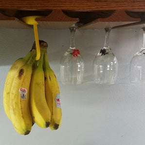 Bananholder til Ophæng ved Vinglasrack