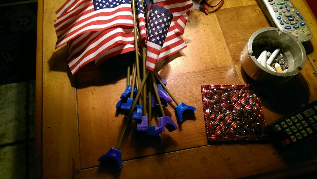 Flagholder til bådrør til lille amerikansk flag