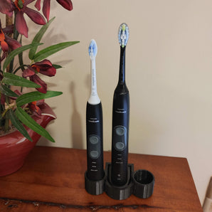 Stander til to Philips Sonicare Tandbørster med Oplader