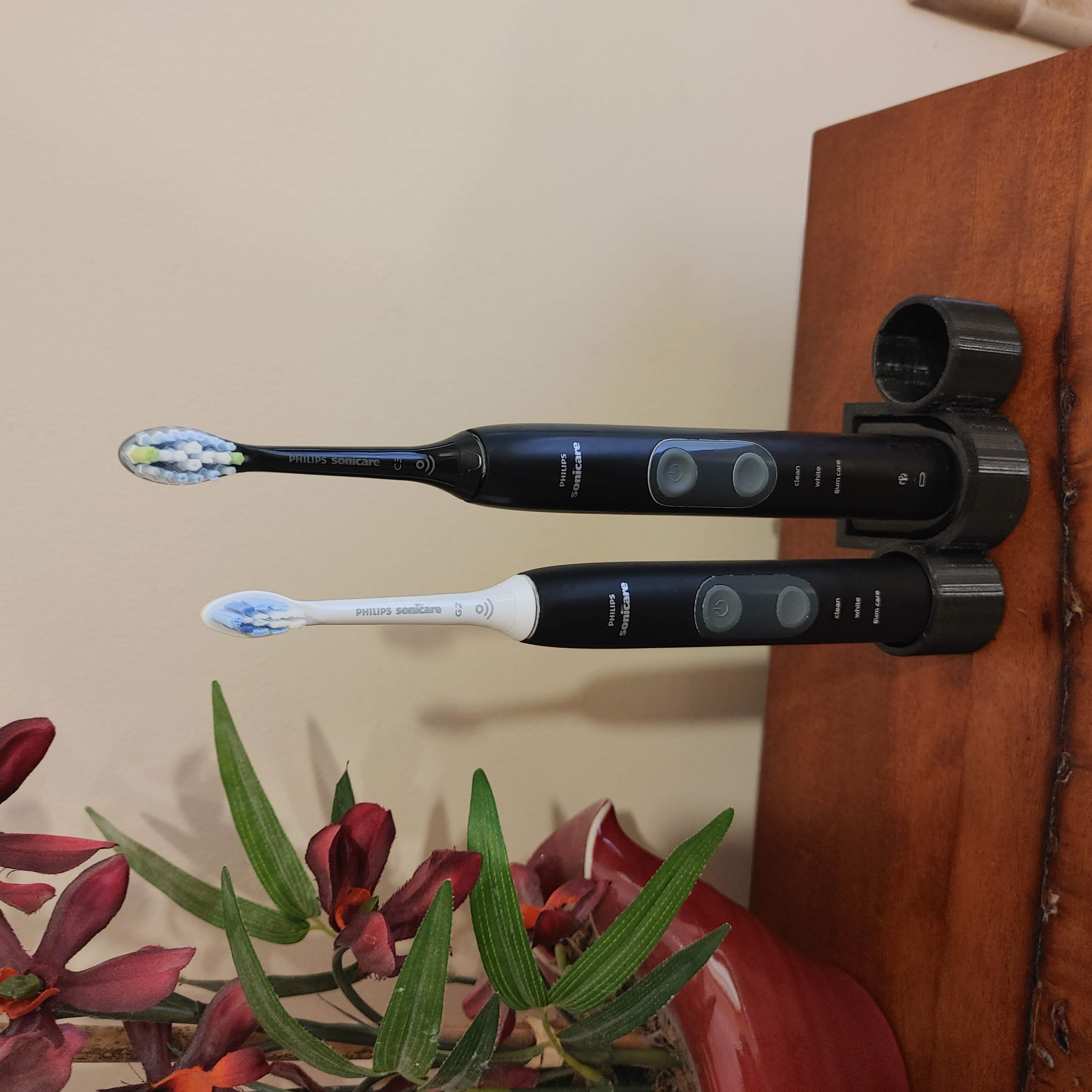 Stander til to Philips Sonicare Tandbørster med Oplader