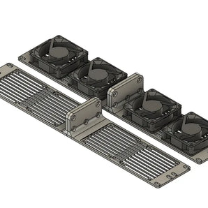 19-tommer 2U blindpanel til 80mm blæser
