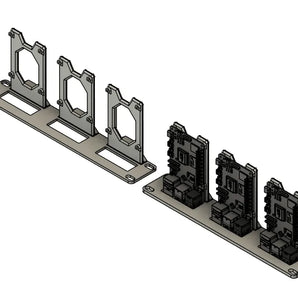 10-tommer Rackmontering til 3 Raspberry Pi 5