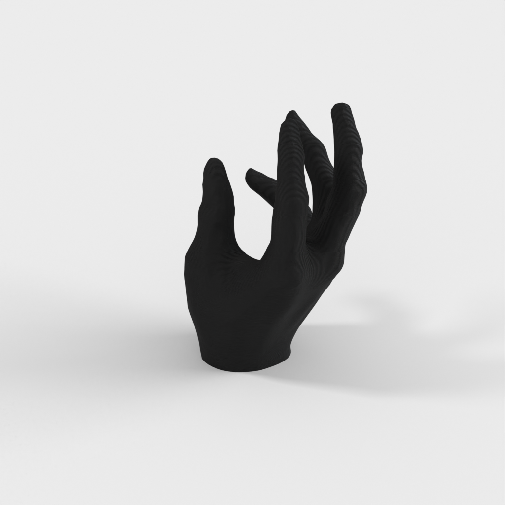 3D-scannet iPhone-holder formet som en hånd