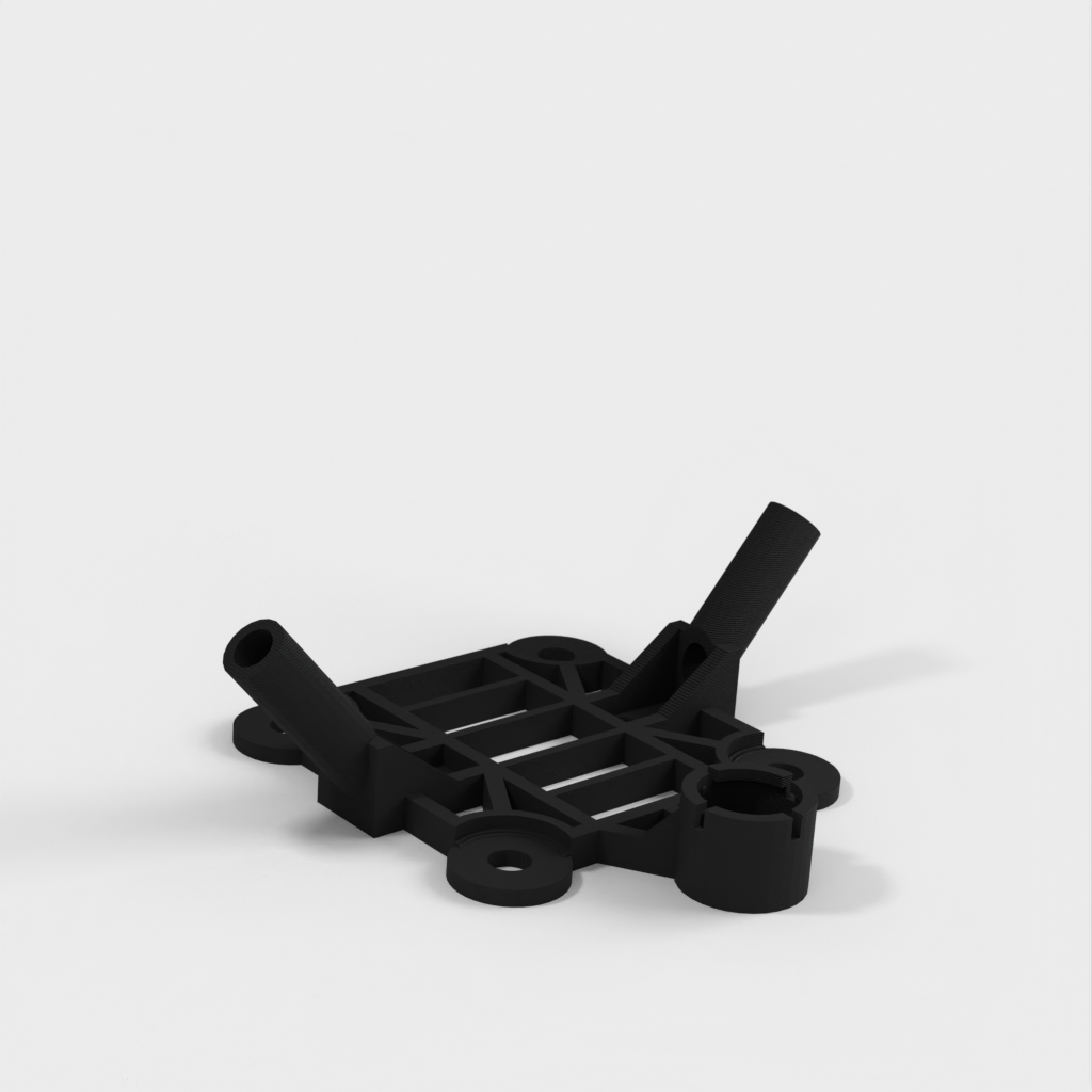 Drone RX-montage med vinklet antenne og summer
