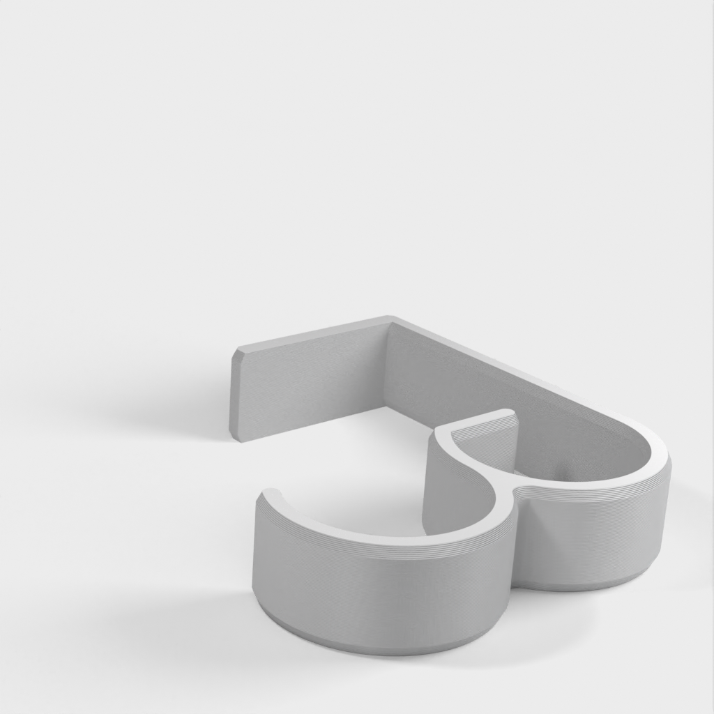 Skrivebordskabelstyring Klip til 50mm Bordplader - Kompatibel med Ikea
