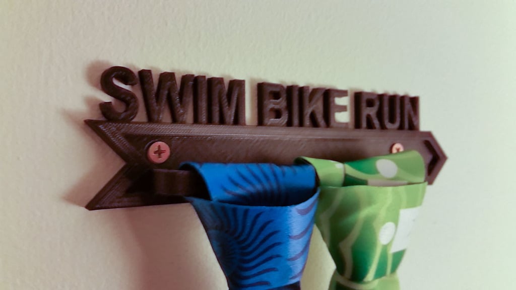 Triathlon Svøm Cykel Løb Race Medalje Rack Holder