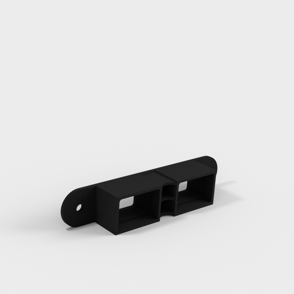 Flange til USB-kabelholder til 4-port USB hub & USB3 forlængerkabel