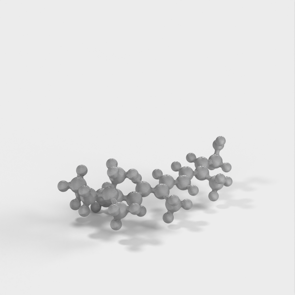 Molekylær Model af Retinol (Vitamin A) - Atomskala Model