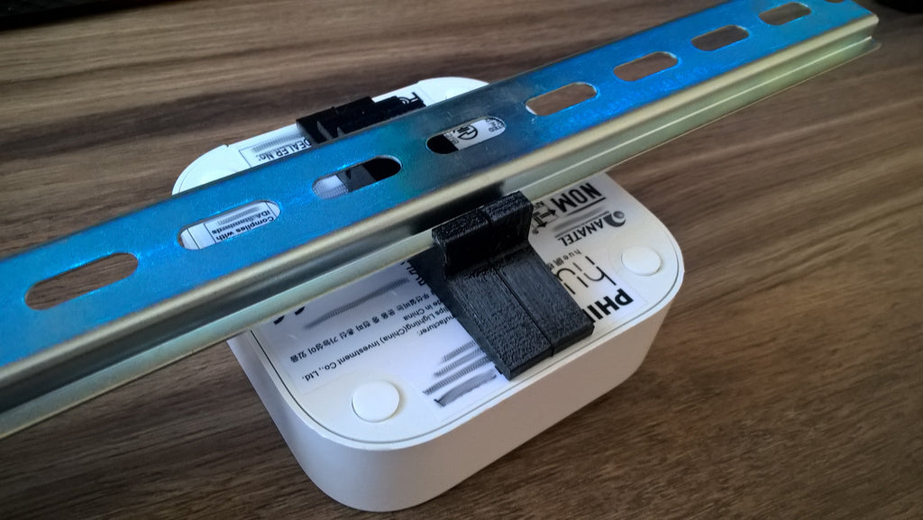DIN-skinnebeslag til Philips Hue Bridge