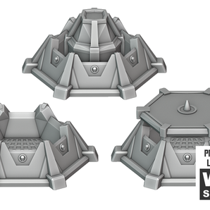 Små cirkulære befæstninger for Warhammer 40k terræn