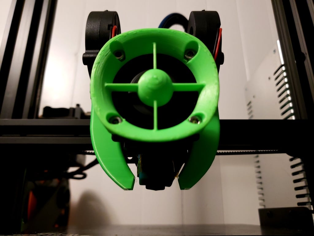 Opgraderingsbeslag til Geeetech A10/A30: E3D V6 Hotend og Dual 5015 Blæserstøtte