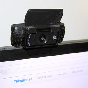 Privatlivsdæksel med Hængslet Klap til Logitech C920 Webcam