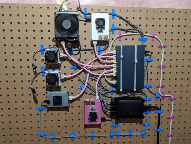 2-Pin Kabelclips til Ophængstavle – Optimal Ledningsstyring