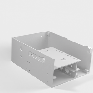Desktop Case til Raspberry Pi 4B med plads til Strømforsyning og SATA Diske