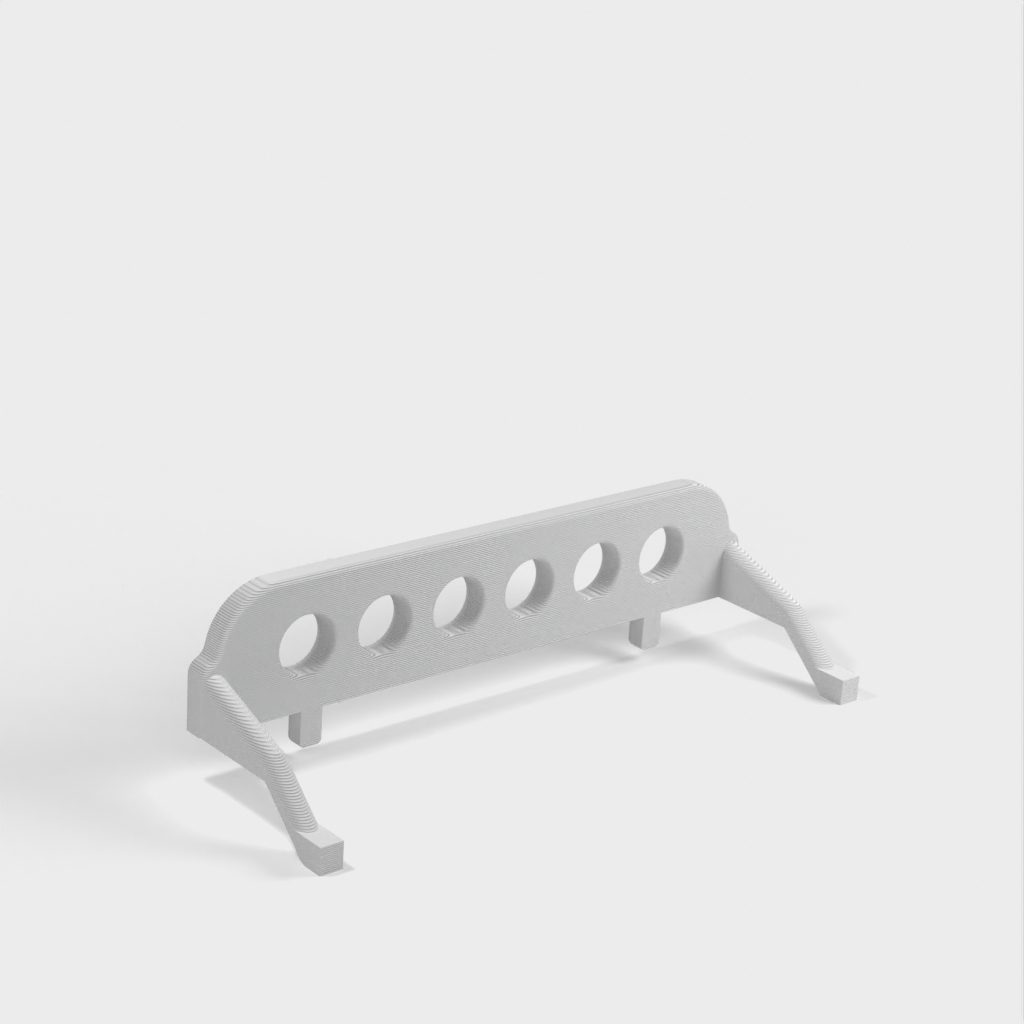 Skruetrækkerholder til 6 mindre skruetrækkere til IKEA SKADIS (SKÅDIS) klapbord