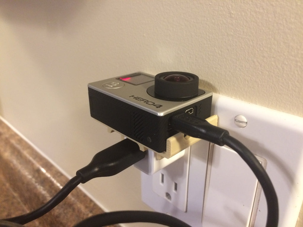 GoPro Hero4 Opladerholder til Apple Oplader